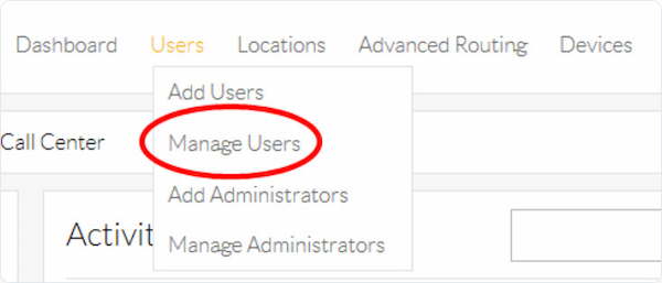 Access Manage Users