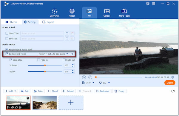 Add Background Music