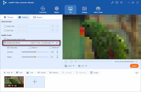 Add Background Music