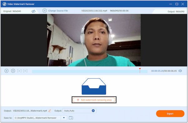 Add Watermark Removing Area