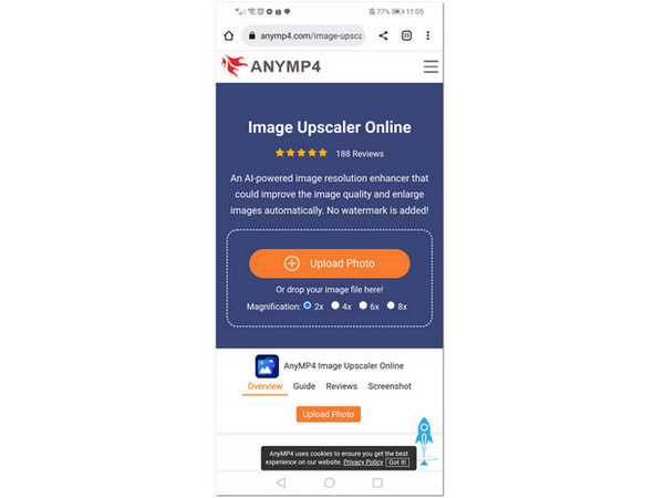 Anymp4 Change Image Resolution Main Interface