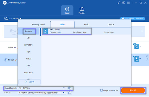 Anymp4 Choose Mkv Lossless