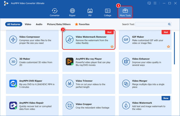 Anymp4 More Tools Video Watermark Remover