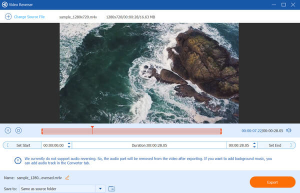 Anymp4 Reverse Video