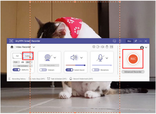 Anymp4 Screen Recorder Start Recording