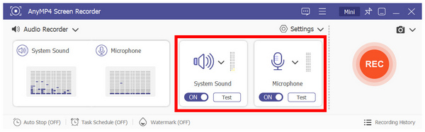 Anymp4 Screen Recorder System Sound Microphone