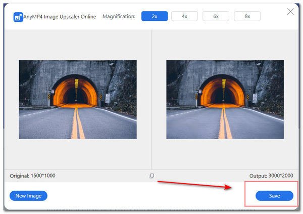 AnyMP4 Sharpen Image Click Save