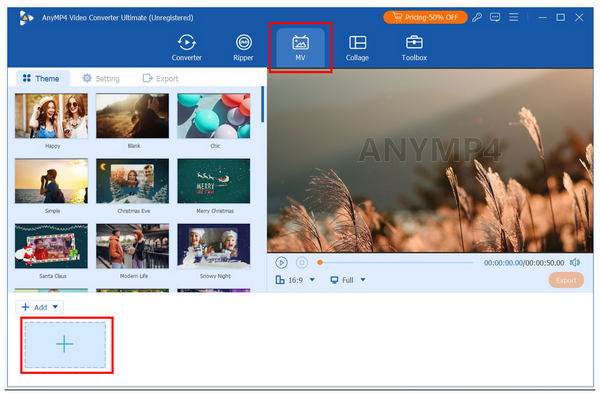 Anymp4 Video Converter Ultimate Mv Editor Add