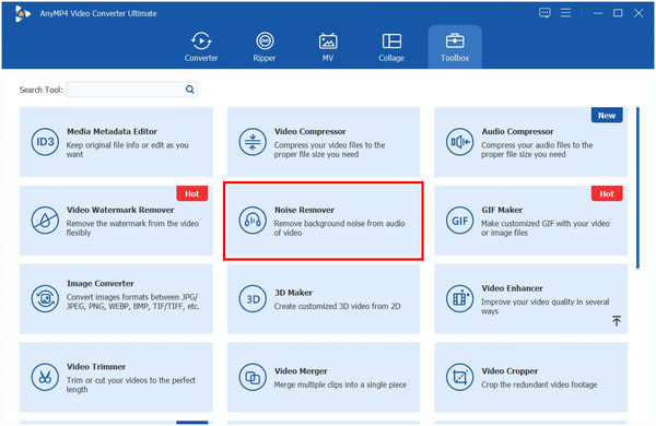 Anymp4 Video Converter Ultimate Noise Remover