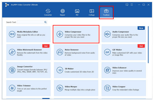 Anymp4 Video Converter Ultimate Toolbox Video Compressor