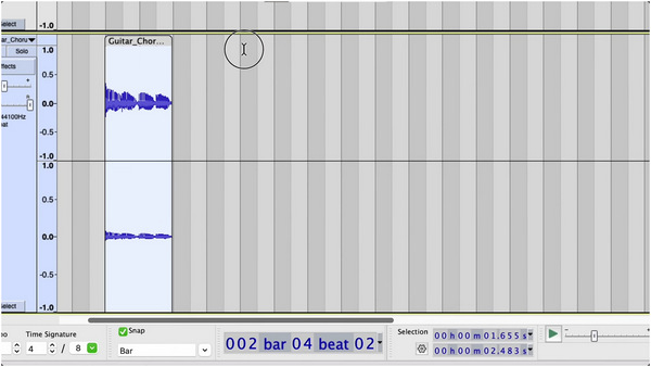 Audacity Main Interface