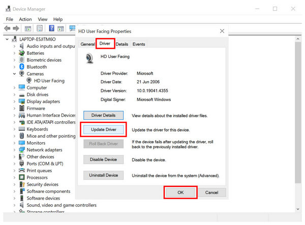 Camera Driver Update