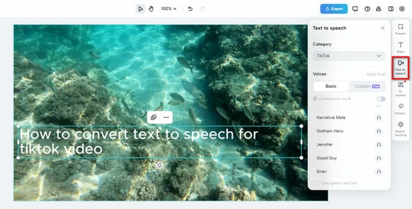 Capcut Convert Text to Speech