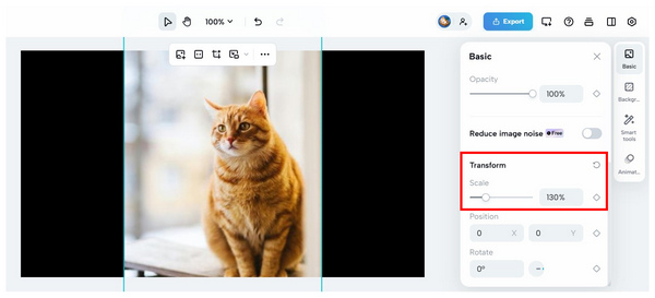 Capcut Scale Zoom Transform Scale