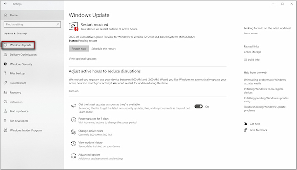 Check Windows Update