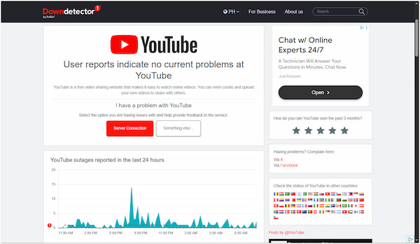 Check Youtube Status