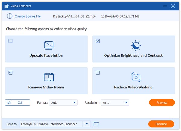 Choices to Enhance Video