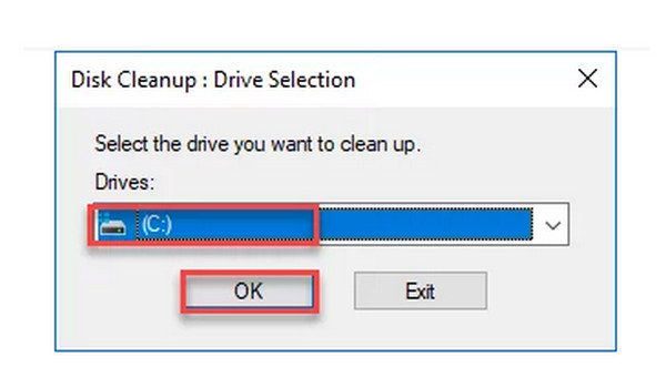 Choose Disk Cleanup