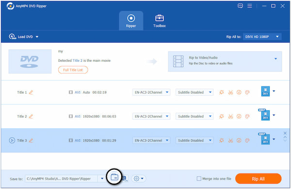 Choose File Folder Destination