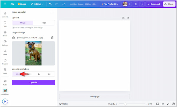 Choose Resolution Level