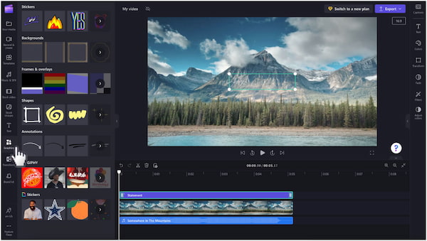 ClipChamp Video Editor Background