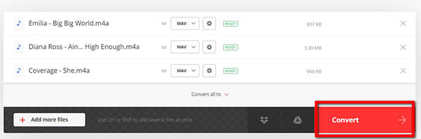 Convert M4a To Wav In Convertio