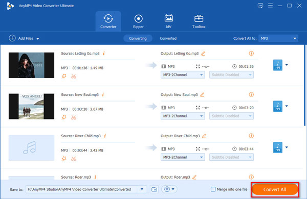 Convert MP3 Music in 320kbps