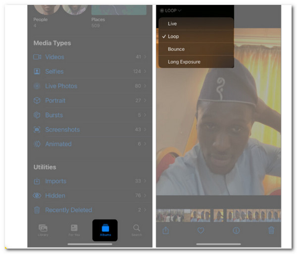 Create GIF on iPhone Using Photos
