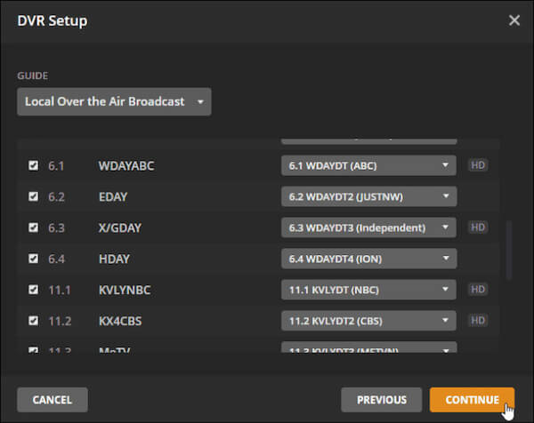 Customize Channel Guide