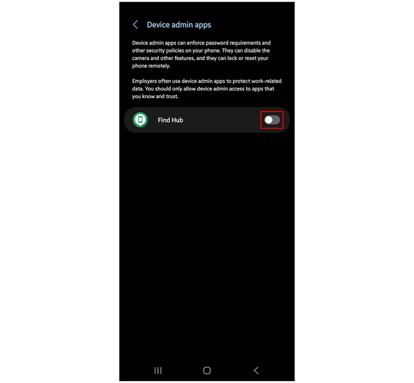 Device Admin App Remove App