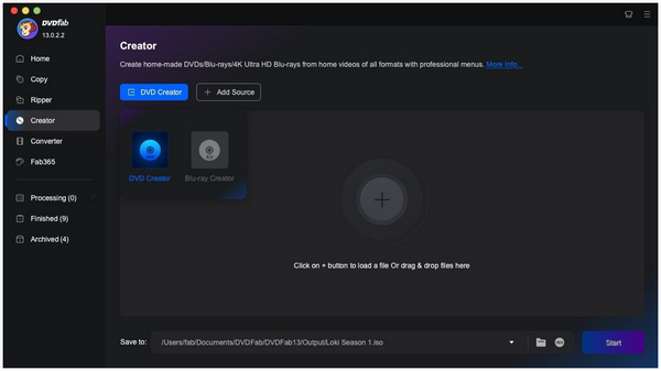 Dvdfab Blu Ray Creator Interface