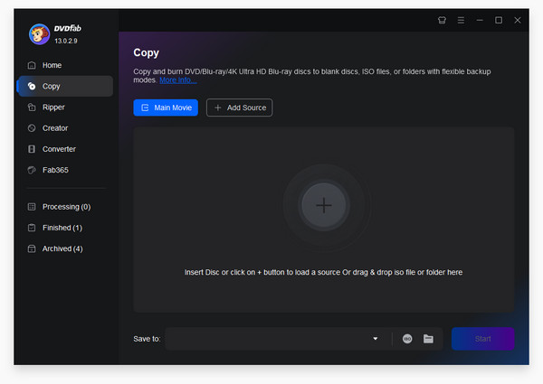 DVDFab DVD Copy Add DVD