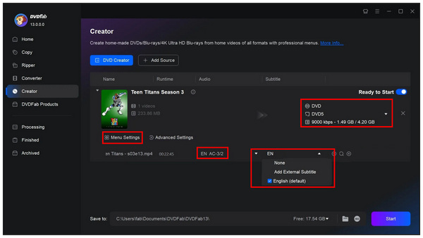 Dvdfab Dvd Media Menu