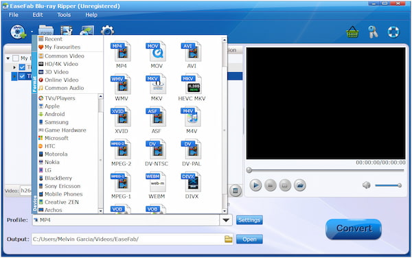 Easefab Blu ray Ripper Ripping Feature