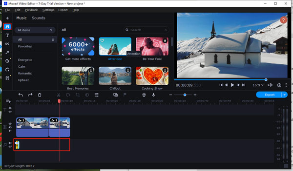 Edit Audio in Movavi