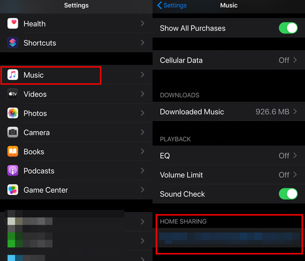 Enable Home Sharing On iPhone