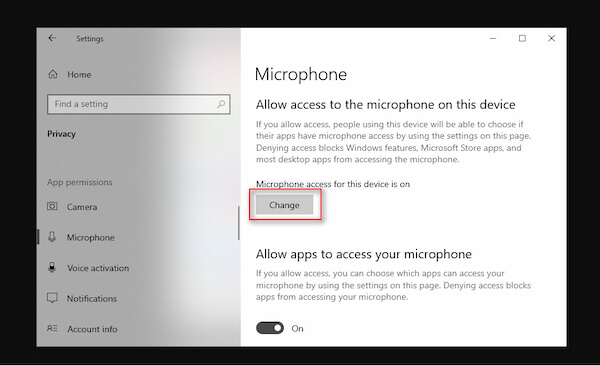 Enable Microphone Access