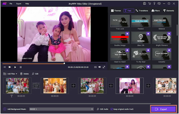 Export Final WEdding Video File