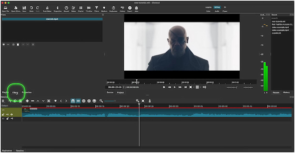 Head to Filter Panel