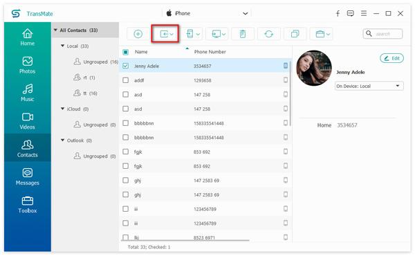 Import Contacts from Computer to Phone