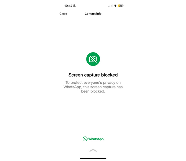 iPhone Apps Screenshot Prevention