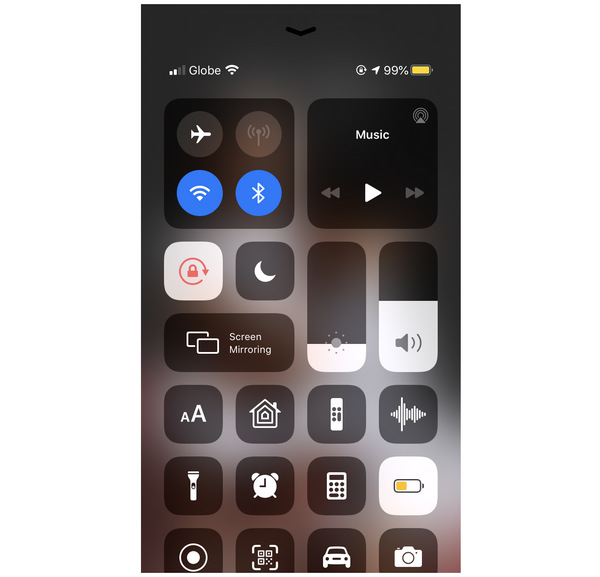 iPhone7 Control Center