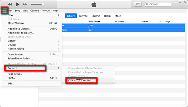Itunes Generate Wav File