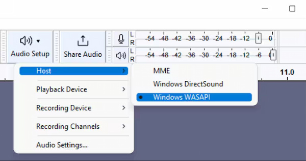 Launch Audacity And Configure Host