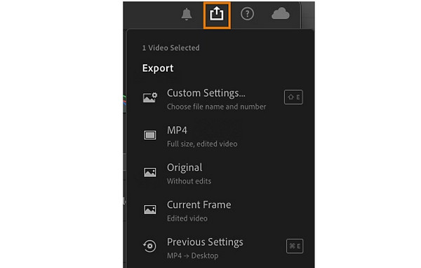 Lighroom Export Videos
