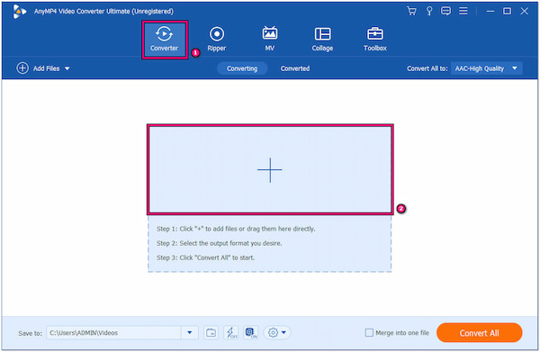 Load AAC for Conversion