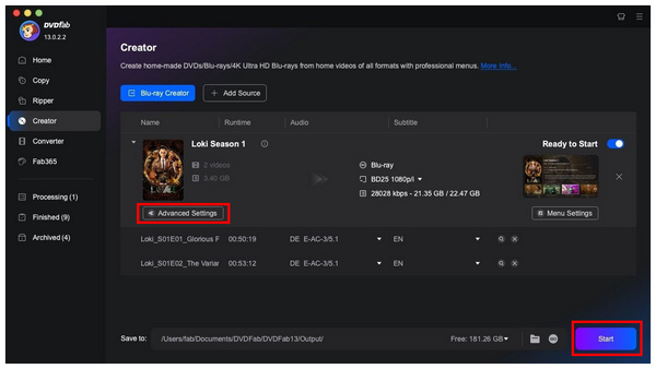 Mac Advanced Settings Start