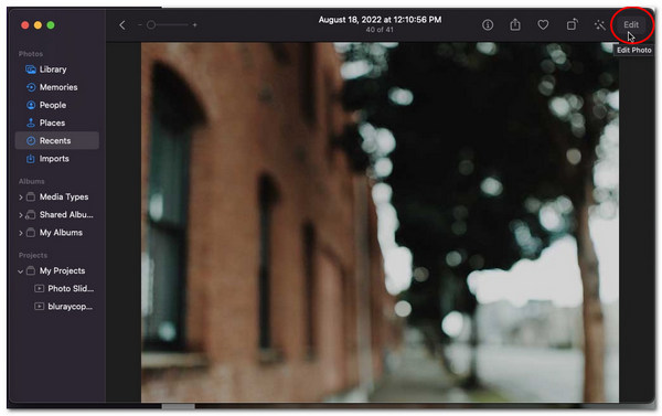 Mac Unblur Image Open Select Edit