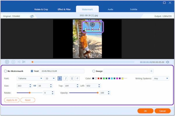 Method 3 AnyMP4 Video Converter Ultimate Add Text