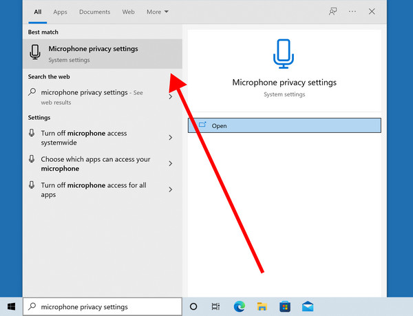 Microphone Privacy Settings
